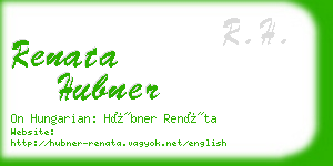 renata hubner business card